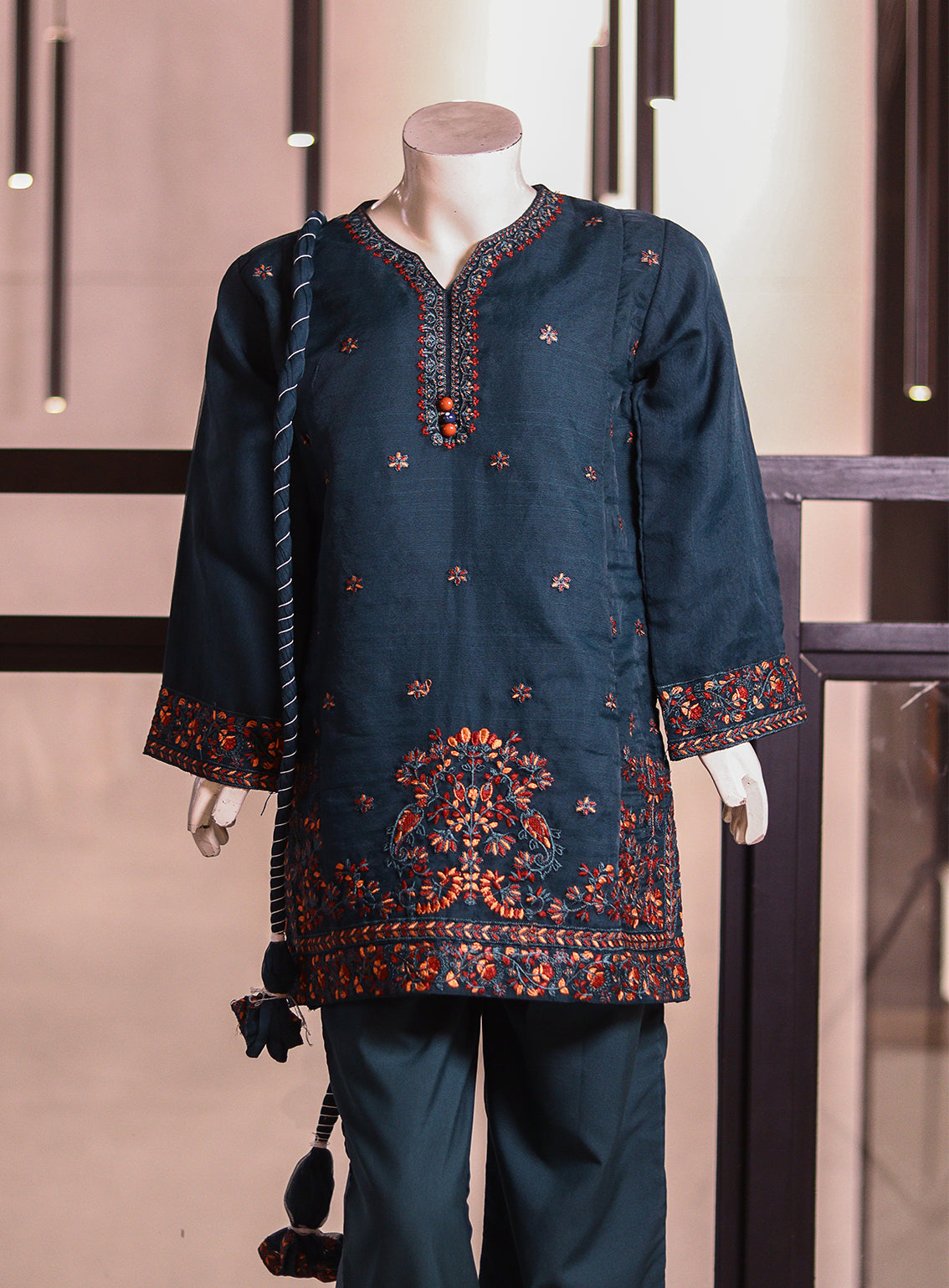 Aroob Embroidered Organza 3 Piece Stitched Suit ARB25G D-0231-TGN Aroob Embroidered Organza 3 Piece Stitched Suit ARB25G D-0231-TGN