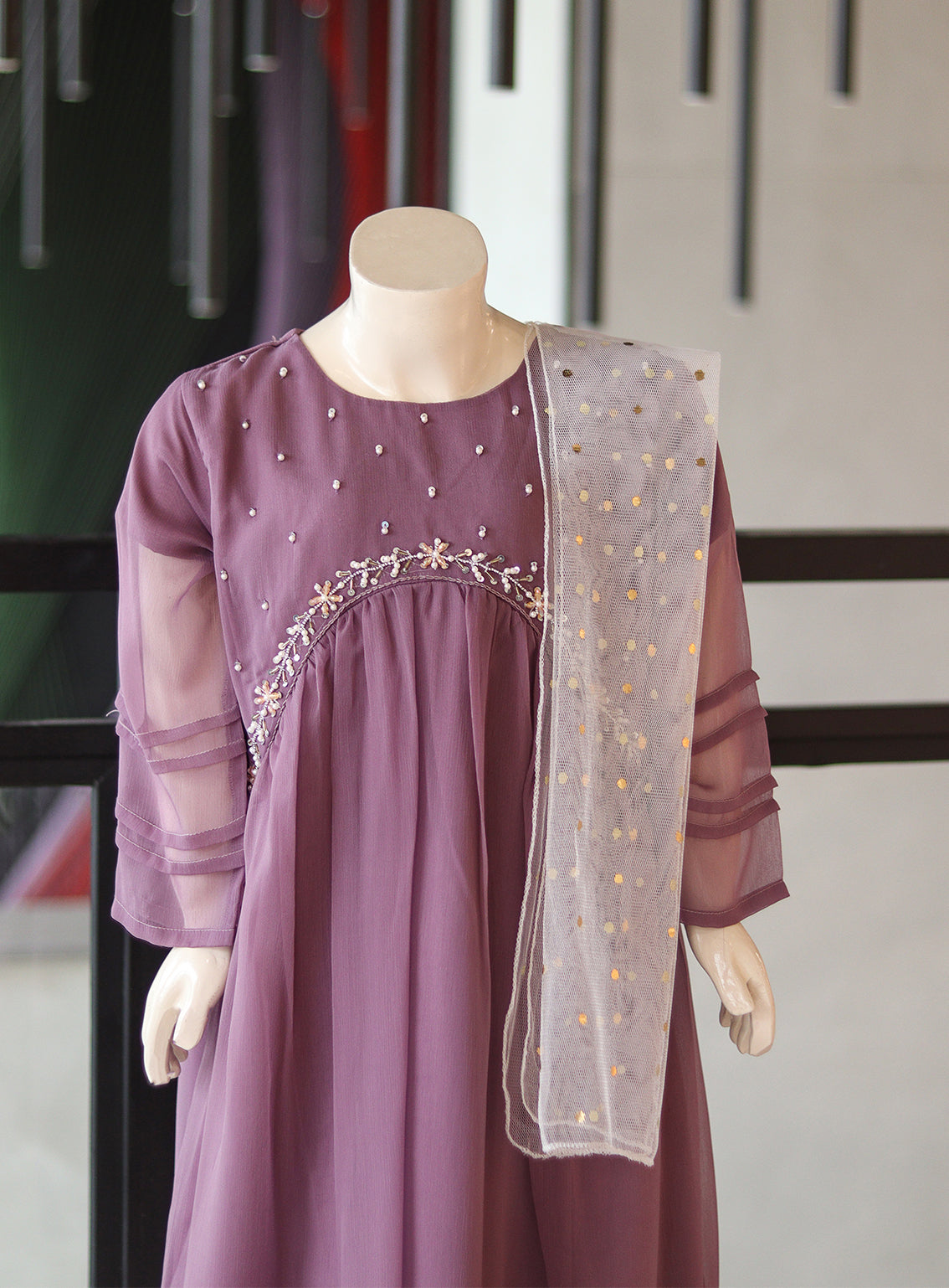 Aroob Fancy Embroidered Chiffon Suit Stitch 3 Piece ARB24G D-0101 Aroob Fancy Embroidered Chiffon Suit Stitch 3 Piece ARB24G D-0101