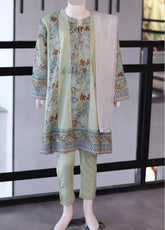 Aroob Fancy Embroidered Cotton Suit Stitch 3 Piece - ARB24G 70