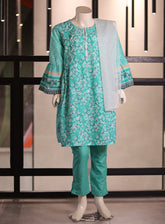 Aroob Fancy Embroidered Cotton Suit Stitch 3 Piece ARB24G D-0184