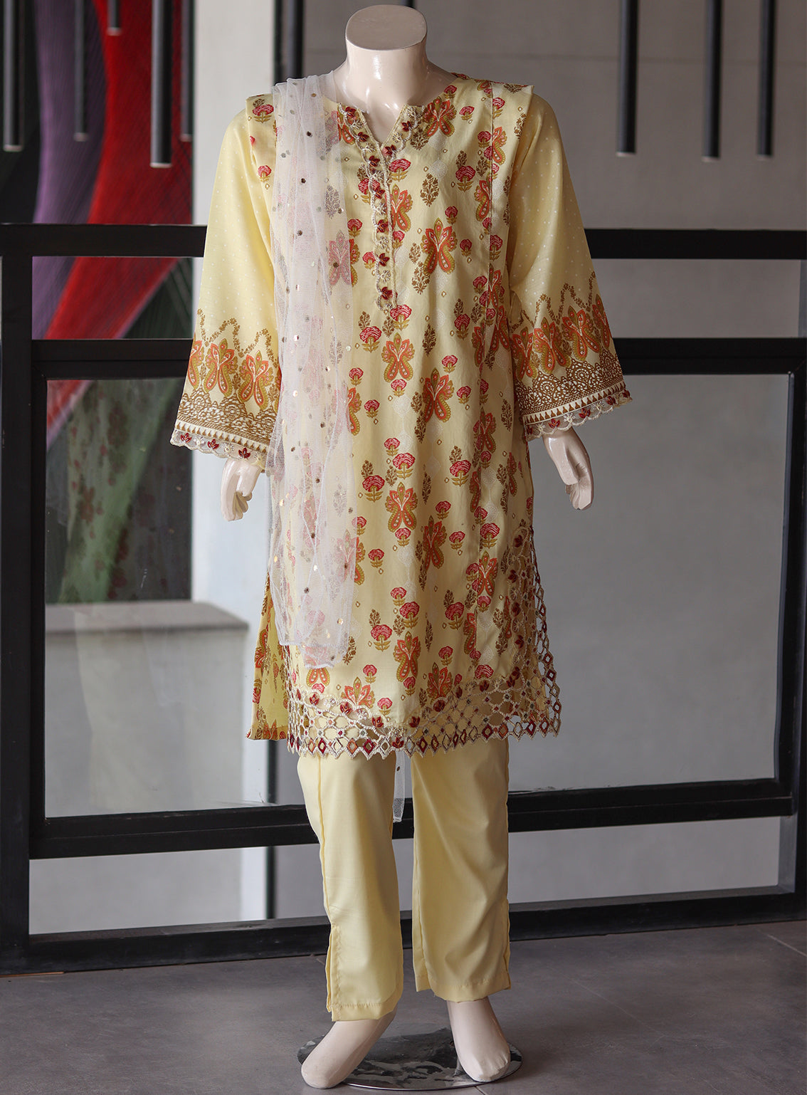 Aroob Fancy Embroidered Organza Suit Stitch 3 Piece - ARB24G 135 Aroob Fancy Embroidered Organza Suit Stitch 3 Piece - ARB24G 135