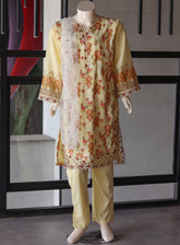 Aroob Fancy Embroidered Organza Suit Stitch 3 Piece - ARB24G 135