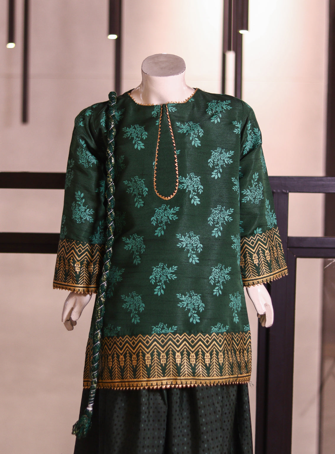 Aroob Printed Cotton Silk 3 Piece Stitched Suit ARB25G D-0230-GN Aroob Printed Cotton Silk 3 Piece Stitched Suit ARB25G D-0230-GN