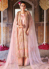 Arzoo By Zarqash Festive Embroidered Net 3 Piece Unstitched Suit ZQ25AF D-03 MEHAR