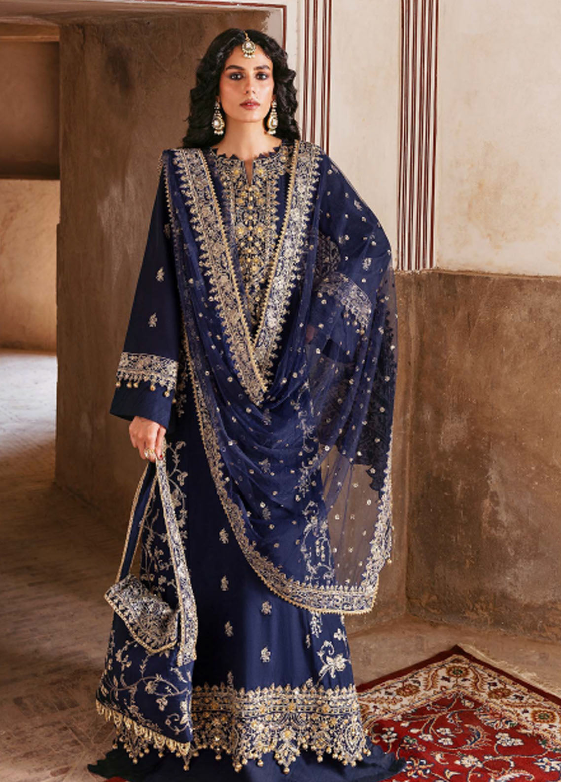 Arzoo By Zarqash Festive Embroidered Raw Silk 3 Piece Unstitched Suit ZQ25AF D-01 RUHANI Arzoo By Zarqash Festive Embroidered Raw Silk 3 Piece Unstitched Suit ZQ25AF D-01 RUHANI