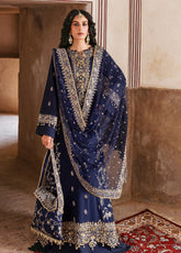 Arzoo By Zarqash Festive Embroidered Raw Silk 3 Piece Unstitched Suit ZQ25AF D-01 RUHANI