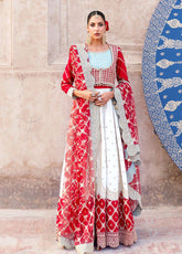 Arzoo By Zarqash Festive Embroidered Raw Silk 3 Piece Unstitched Suit ZQ25AF D-02 GULRUKH