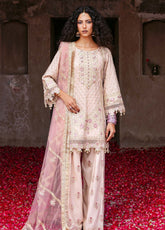 Arzoo By Zarqash Festive Embroidered Raw Silk 3 Piece Unstitched Suit ZQ25AF D-06 BAHAR