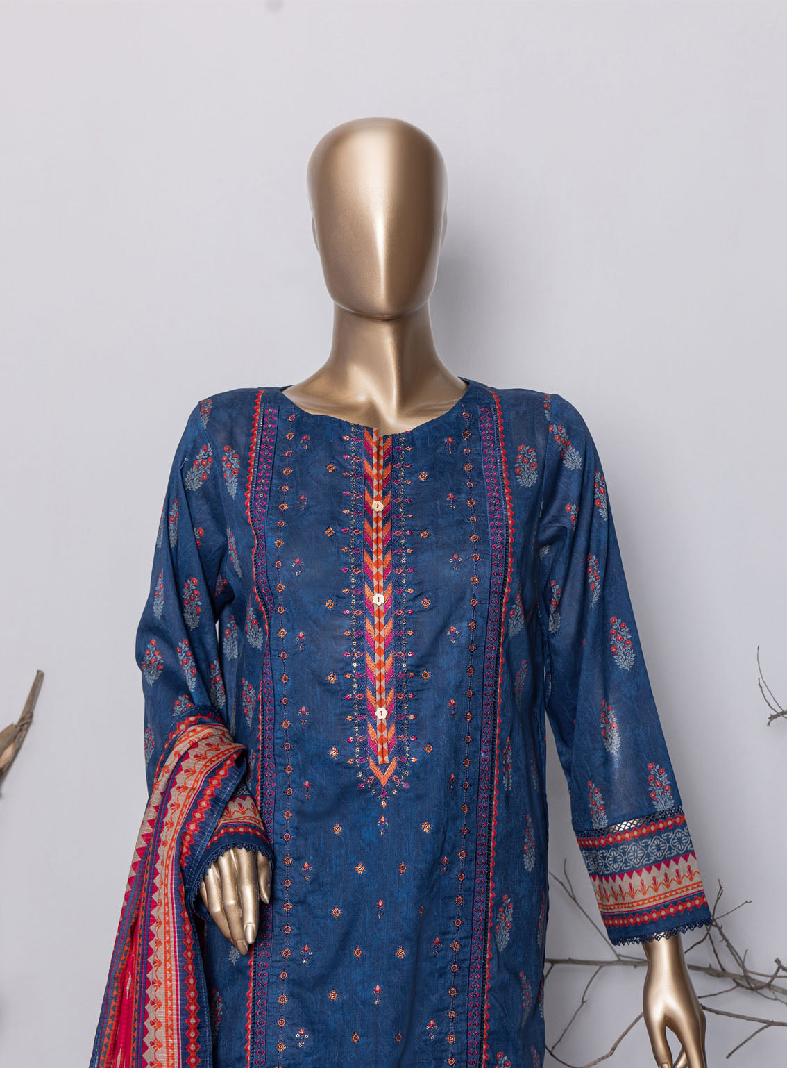 Asasa By HZ Textile Digital Embroidered Lawn 3 Piece Unstitched Suit HZ24AV4 AEL-41 Asasa By HZ Textile Digital Embroidered Lawn 3 Piece Unstitched Suit HZ24AV4 AEL-41