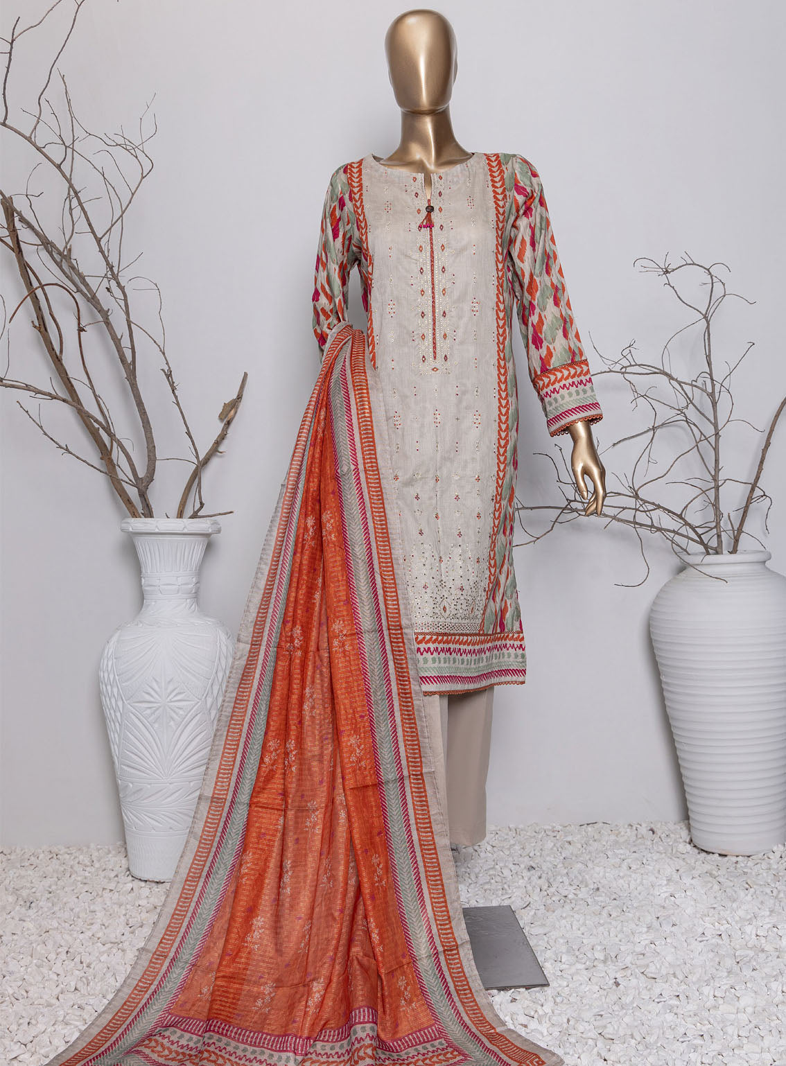 Asasa By HZ Textile Digital Embroidered Lawn 3 Piece Unstitched Suit HZ24AV4 AEL-65 Asasa By HZ Textile Digital Embroidered Lawn 3 Piece Unstitched Suit HZ24AV4 AEL-65