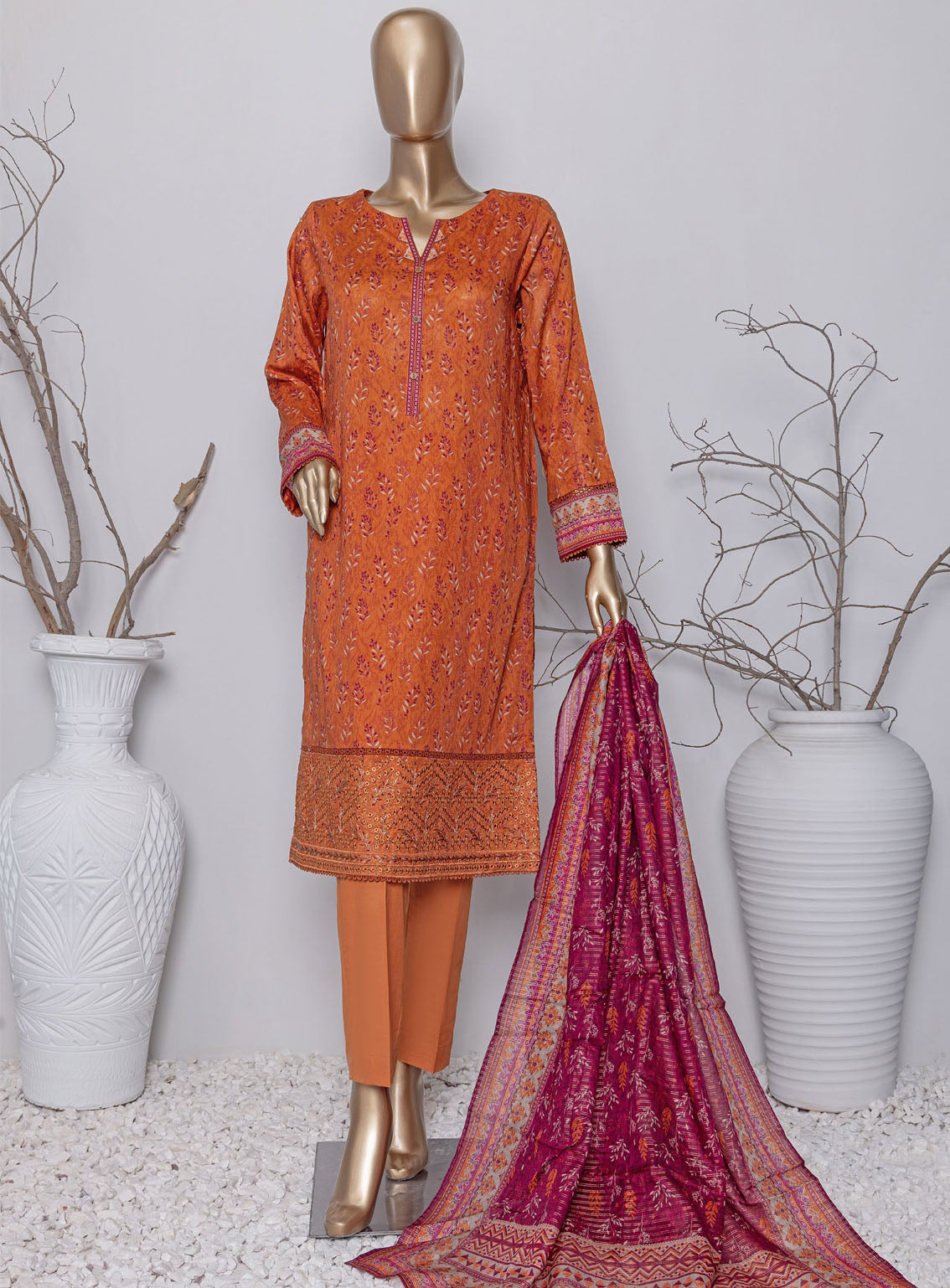 Asasa By HZ Textile Digital Embroidered Lawn 3 Piece Unstitched Suit HZ24AV4 AEL-67 Asasa By HZ Textile Digital Embroidered Lawn 3 Piece Unstitched Suit HZ24AV4 AEL-67