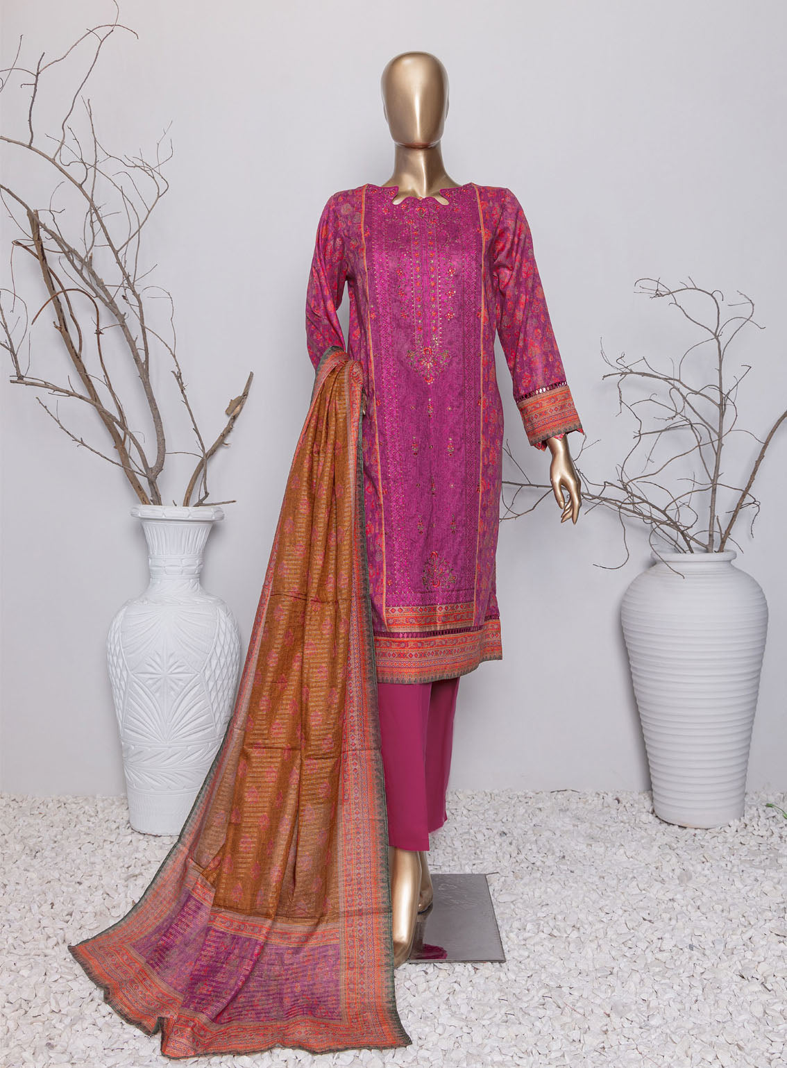 Asasa By HZ Textile Digital Embroidered Lawn 3 Piece Unstitched Suit HZ24AV4 AEL-71 Asasa By HZ Textile Digital Embroidered Lawn 3 Piece Unstitched Suit HZ24AV4 AEL-71