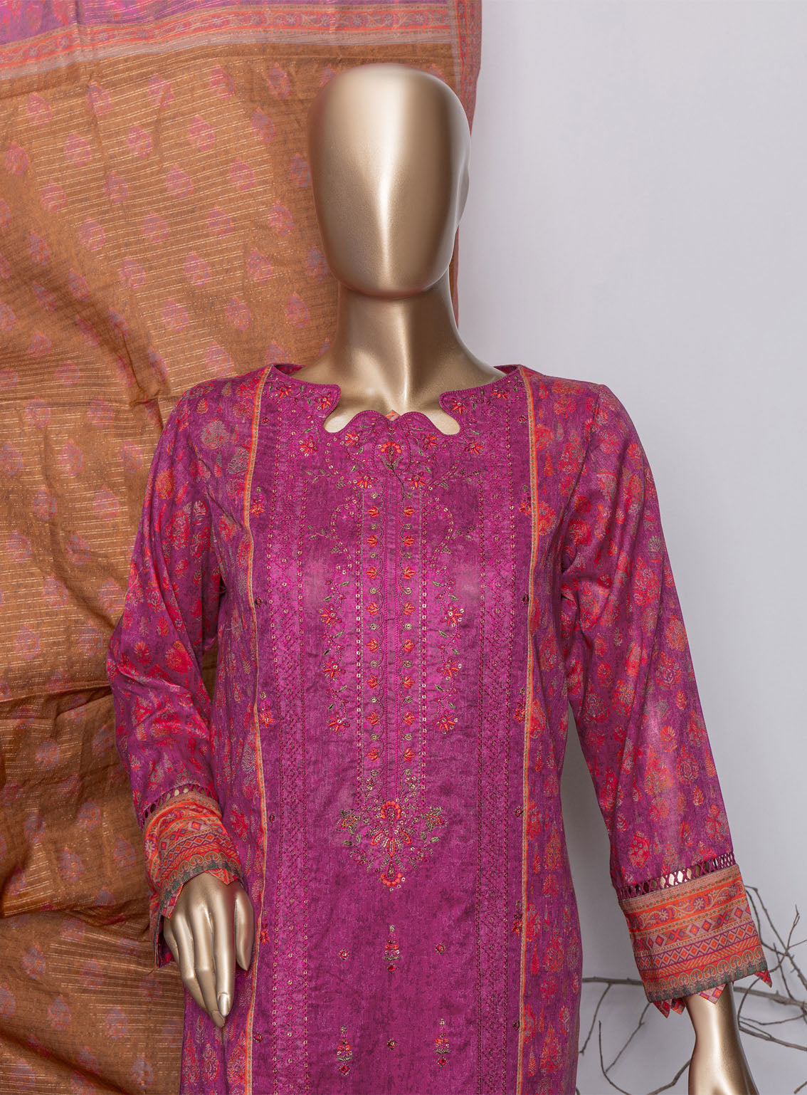 Asasa By HZ Textile Digital Embroidered Lawn 3 Piece Unstitched Suit HZ24AV4 AEL-71 Asasa By HZ Textile Digital Embroidered Lawn 3 Piece Unstitched Suit HZ24AV4 AEL-71
