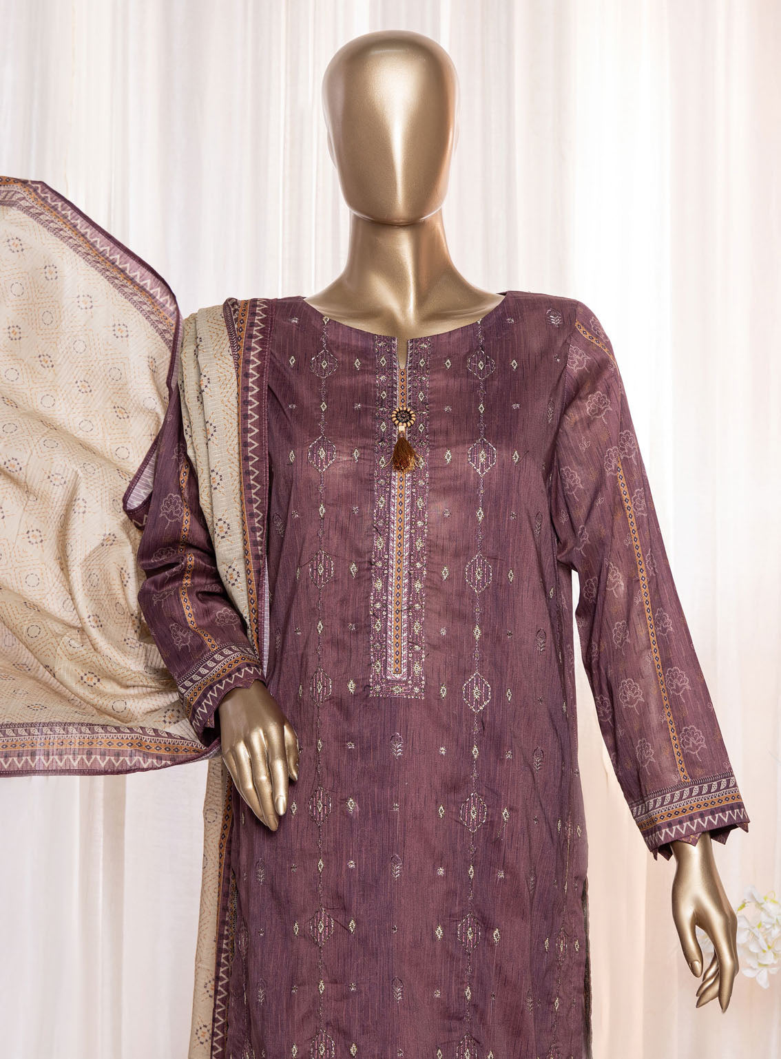 Asasa By HZ Textile Digital Embroidered Lawn 3 Piece Unstitched Suit HZ24AV4 AEL-87 Asasa By HZ Textile Digital Embroidered Lawn 3 Piece Unstitched Suit HZ24AV4 AEL-87