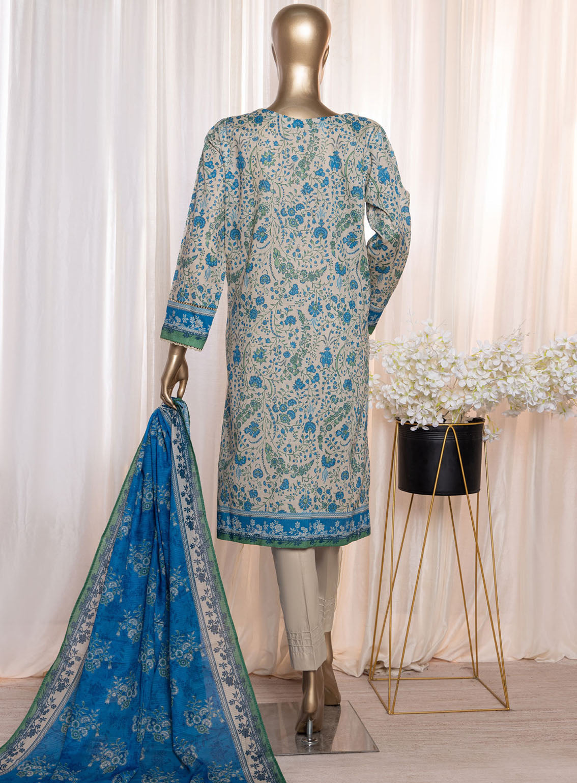 Asasa By HZ Textile Digital Embroidered Lawn 3 Piece Unstitched Suit HZ24AV4 AEL-88 Asasa By HZ Textile Digital Embroidered Lawn 3 Piece Unstitched Suit HZ24AV4 AEL-88