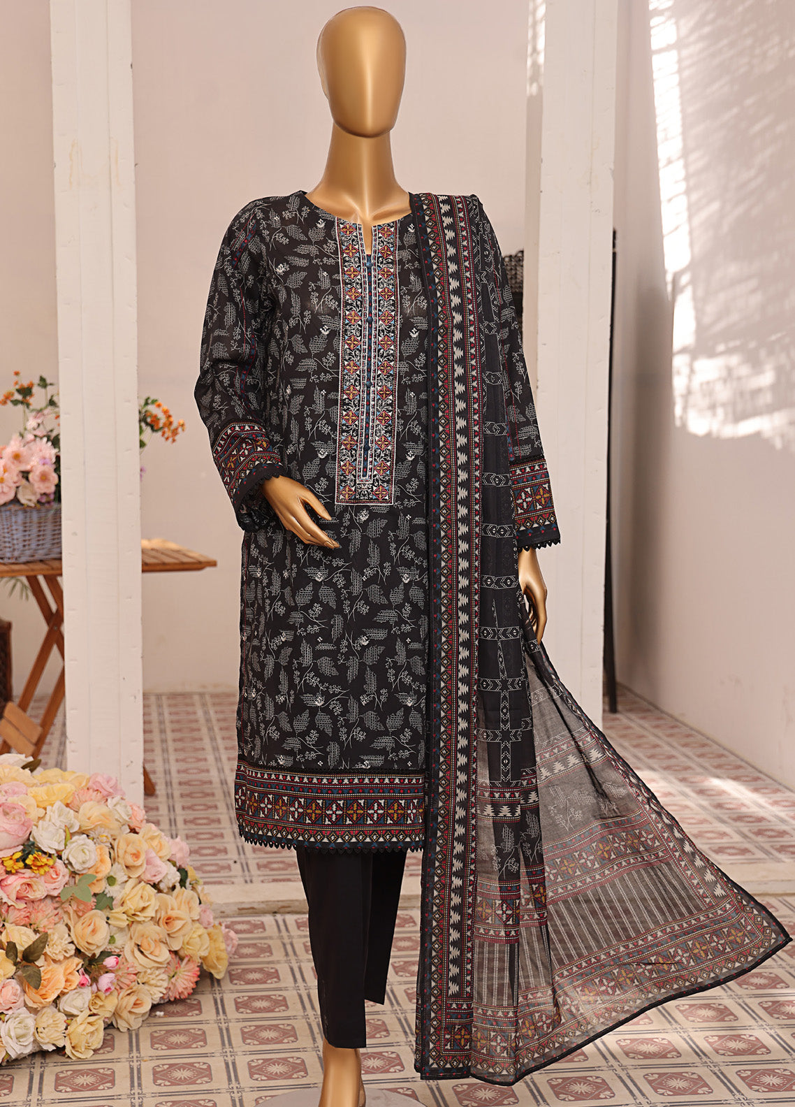 Asasa By HZ Textile Embroidered Lawn 3 Piece Unstitched Suit HZ25APE AJE-302 Asasa By HZ Textile Embroidered Lawn 3 Piece Unstitched Suit HZ25APE AJE-302