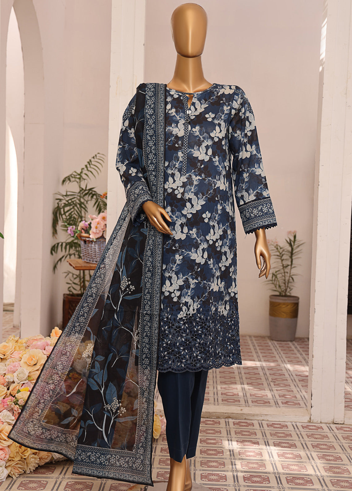 Asasa By HZ Textile Embroidered Lawn 3 Piece Unstitched Suit HZ25APE AJE-304 Asasa By HZ Textile Embroidered Lawn 3 Piece Unstitched Suit HZ25APE AJE-304