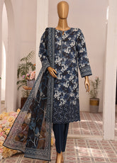 Asasa By HZ Textile Embroidered Lawn 3 Piece Unstitched Suit HZ25APE AJE-304