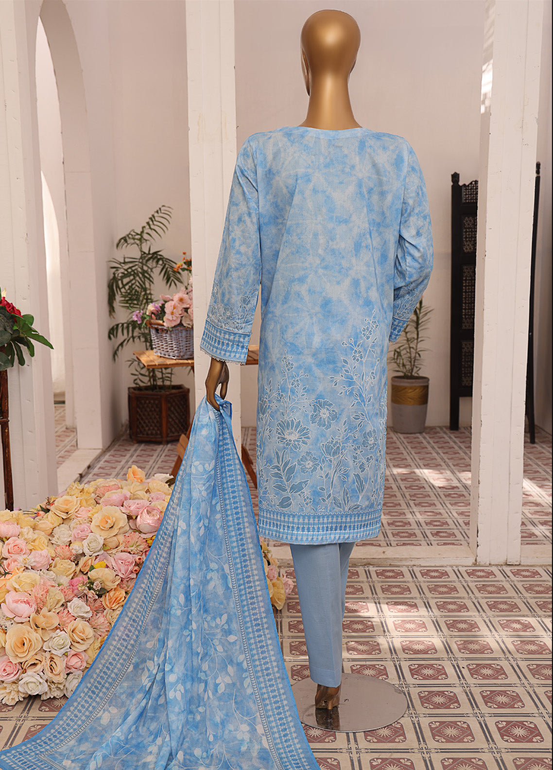 Asasa By HZ Textile Embroidered Lawn 3 Piece Unstitched Suit HZ25APE AJE-305 Asasa By HZ Textile Embroidered Lawn 3 Piece Unstitched Suit HZ25APE AJE-305