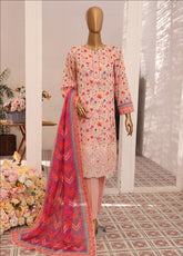 Asasa By HZ Textile Embroidered Lawn 3 Piece Unstitched Suit HZ25APE AJE-306