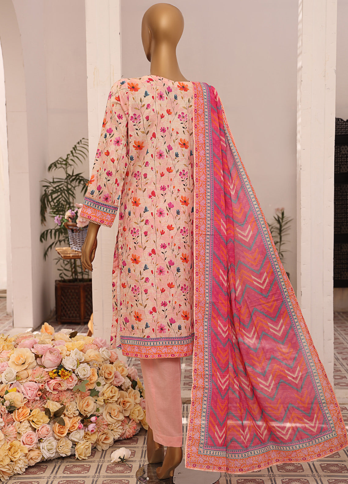 Asasa By HZ Textile Embroidered Lawn 3 Piece Unstitched Suit HZ25APE AJE-306 Asasa By HZ Textile Embroidered Lawn 3 Piece Unstitched Suit HZ25APE AJE-306