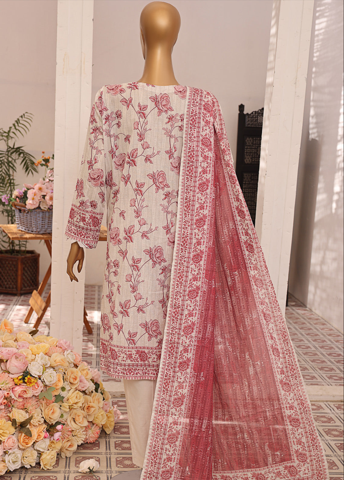 Asasa By HZ Textile Embroidered Lawn 3 Piece Unstitched Suit HZ25APE AJE-310 Asasa By HZ Textile Embroidered Lawn 3 Piece Unstitched Suit HZ25APE AJE-310