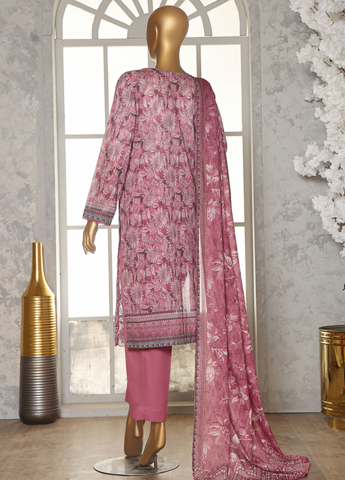 Asasa By HZ Textiles Embroidered Lawn 3 Piece Unstitched Suit HZ25AV2 AEC-609 Asasa By HZ Textiles Embroidered Lawn 3 Piece Unstitched Suit HZ25AV2 AEC-609