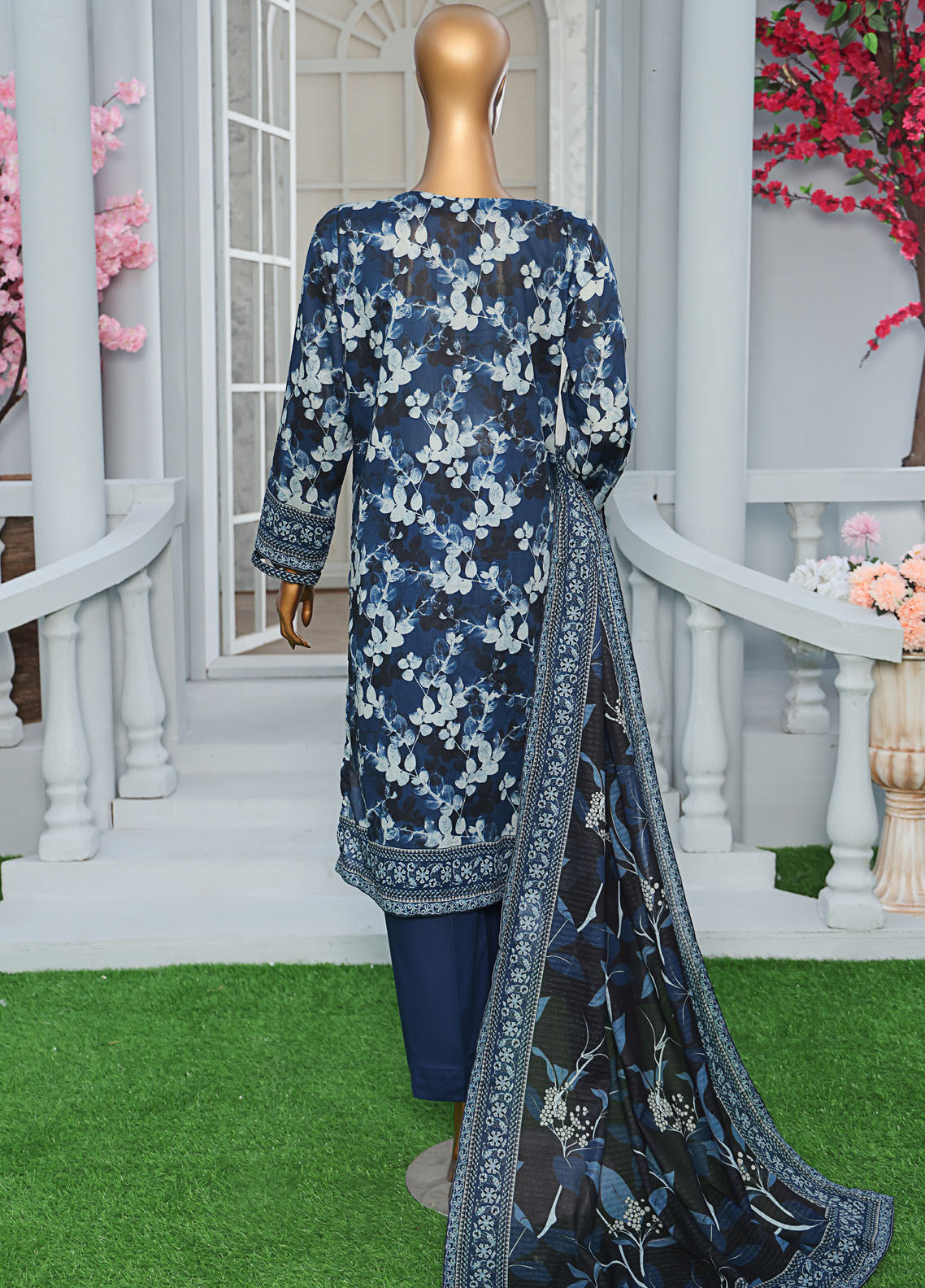Asasa By HZ Textiles Embroidered Lawn 3 Piece Unstitched Suit HZ25AV2 AEC-613 Asasa By HZ Textiles Embroidered Lawn 3 Piece Unstitched Suit HZ25AV2 AEC-613