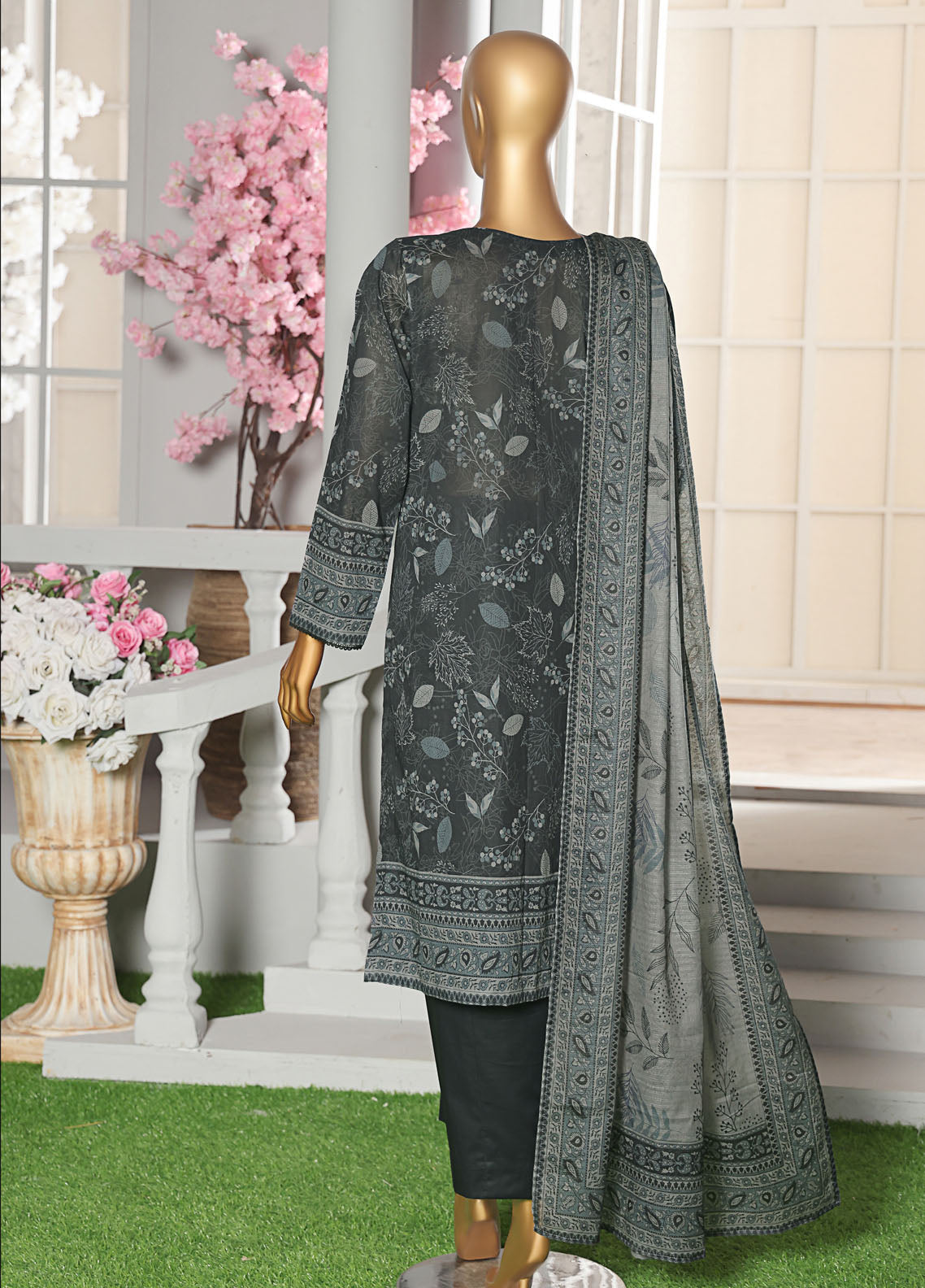 Asasa By HZ Textiles Embroidered Lawn 3 Piece Unstitched Suit HZ25AV2 AEC-614 Asasa By HZ Textiles Embroidered Lawn 3 Piece Unstitched Suit HZ25AV2 AEC-614