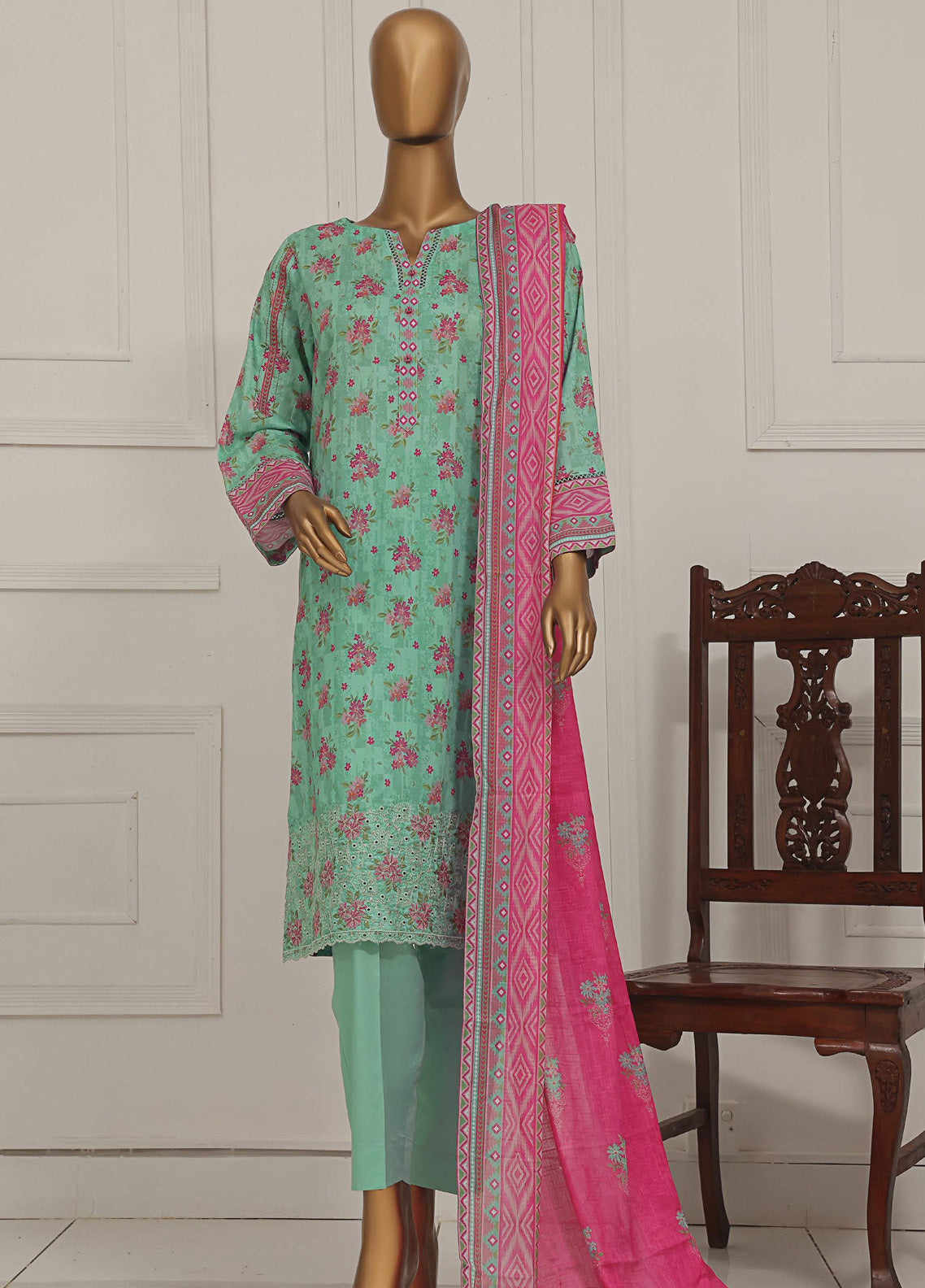 Asasa HZ Textile Digital Printed Embroidered Lawn 3 Piece Unstitched Suit HZ25AV1 AEL-255 Asasa HZ Textile Digital Printed Embroidered Lawn 3 Piece Unstitched Suit HZ25AV1 AEL-255