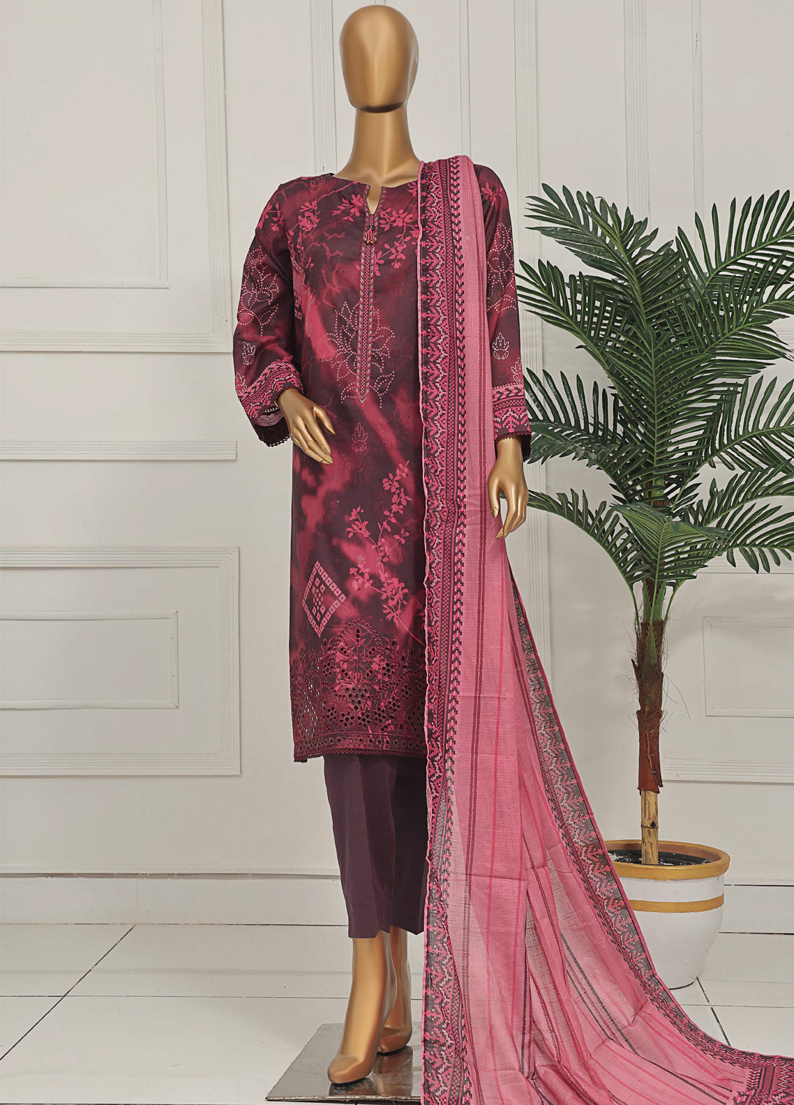 Asasa HZ Textile Digital Printed Embroidered Lawn 3 Piece Unstitched Suit HZ25AV1 AEL-258 Asasa HZ Textile Digital Printed Embroidered Lawn 3 Piece Unstitched Suit HZ25AV1 AEL-258