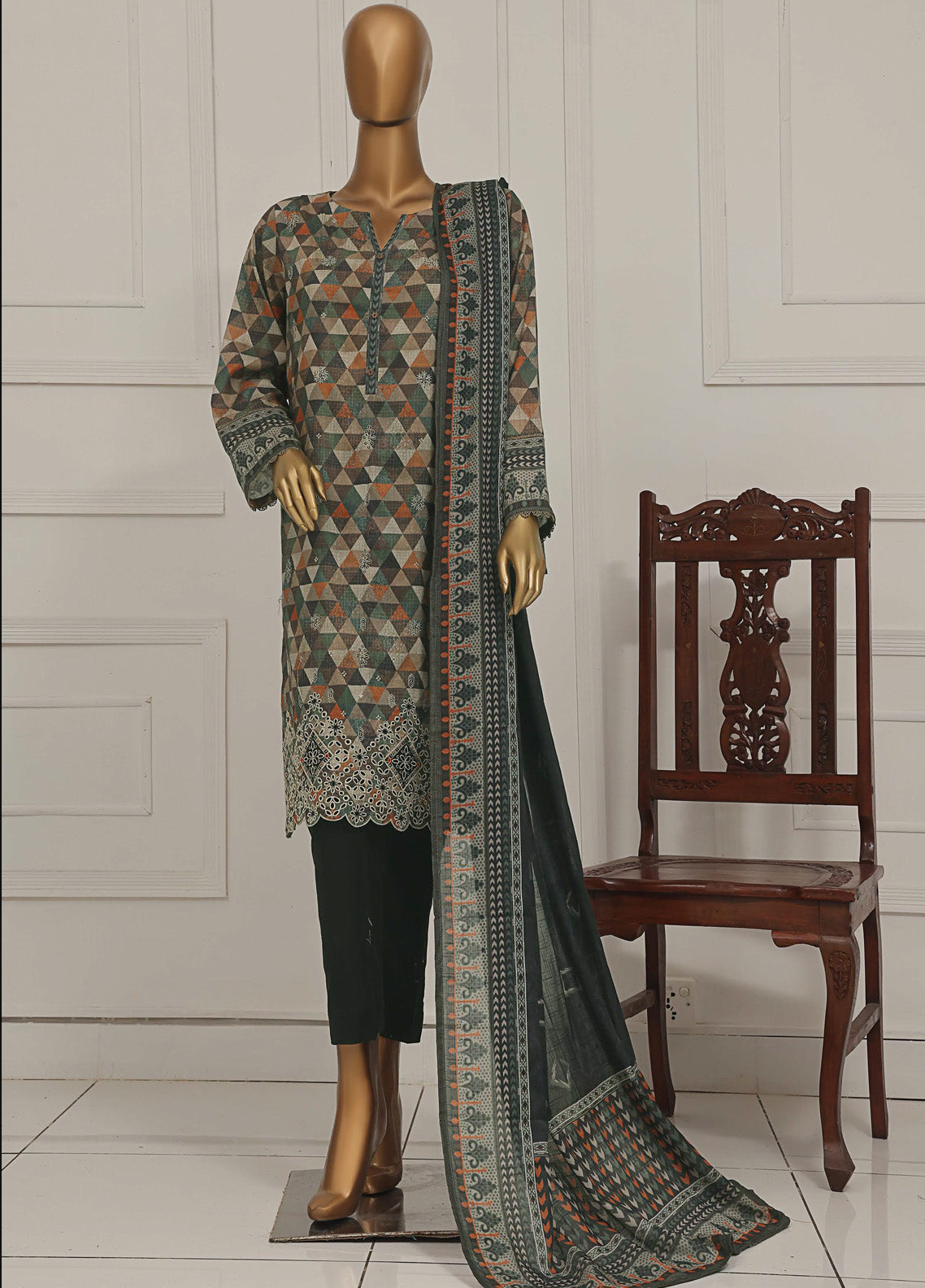 Asasa HZ Textile Digital Printed Embroidered Lawn 3 Piece Unstitched Suit HZ25AV1 AEL-259 Asasa HZ Textile Digital Printed Embroidered Lawn 3 Piece Unstitched Suit HZ25AV1 AEL-259