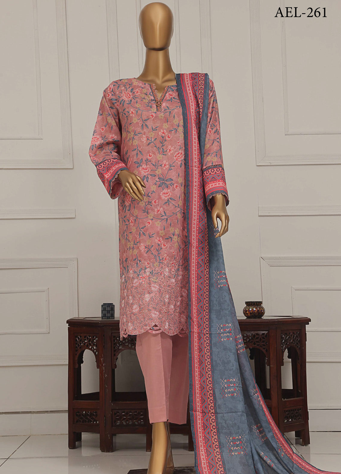 Asasa HZ Textile Digital Printed Embroidered Lawn 3 Piece Unstitched Suit HZ25AV1 AEL-261 Asasa HZ Textile Digital Printed Embroidered Lawn 3 Piece Unstitched Suit HZ25AV1 AEL-261