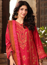 Asim Jofa Embroidered Khaddar Winter 3 Piece Unstitched Suit AJ24UW AJUW-12