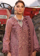 Asim Jofa Embroidered Lawn 3 Piece Unstitched Suit AJ25L D-AJELL-02