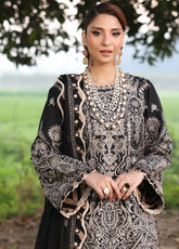 Asim Jofa Embroidered Lawn 3 Piece Unstitched Suit AJ25L D-AJELL-03