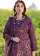 Asim Jofa Embroidered Lawn 3 Piece Unstitched Suit AJ25L D-AJELL-18