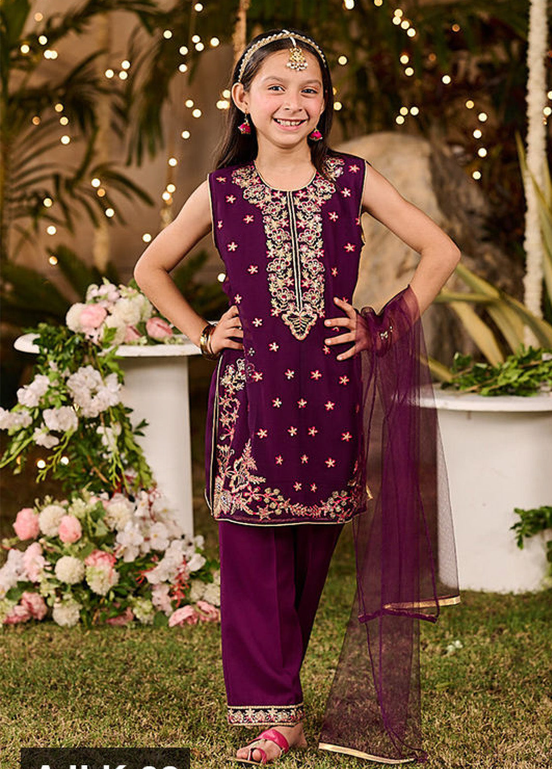 Asim Jofa Embroidered Poly Chiffon 3 Piece Stitched Suit AJ24PCK AJKL-08 Asim Jofa Embroidered Poly Chiffon 3 Piece Stitched Suit AJ24PCK AJKL-08