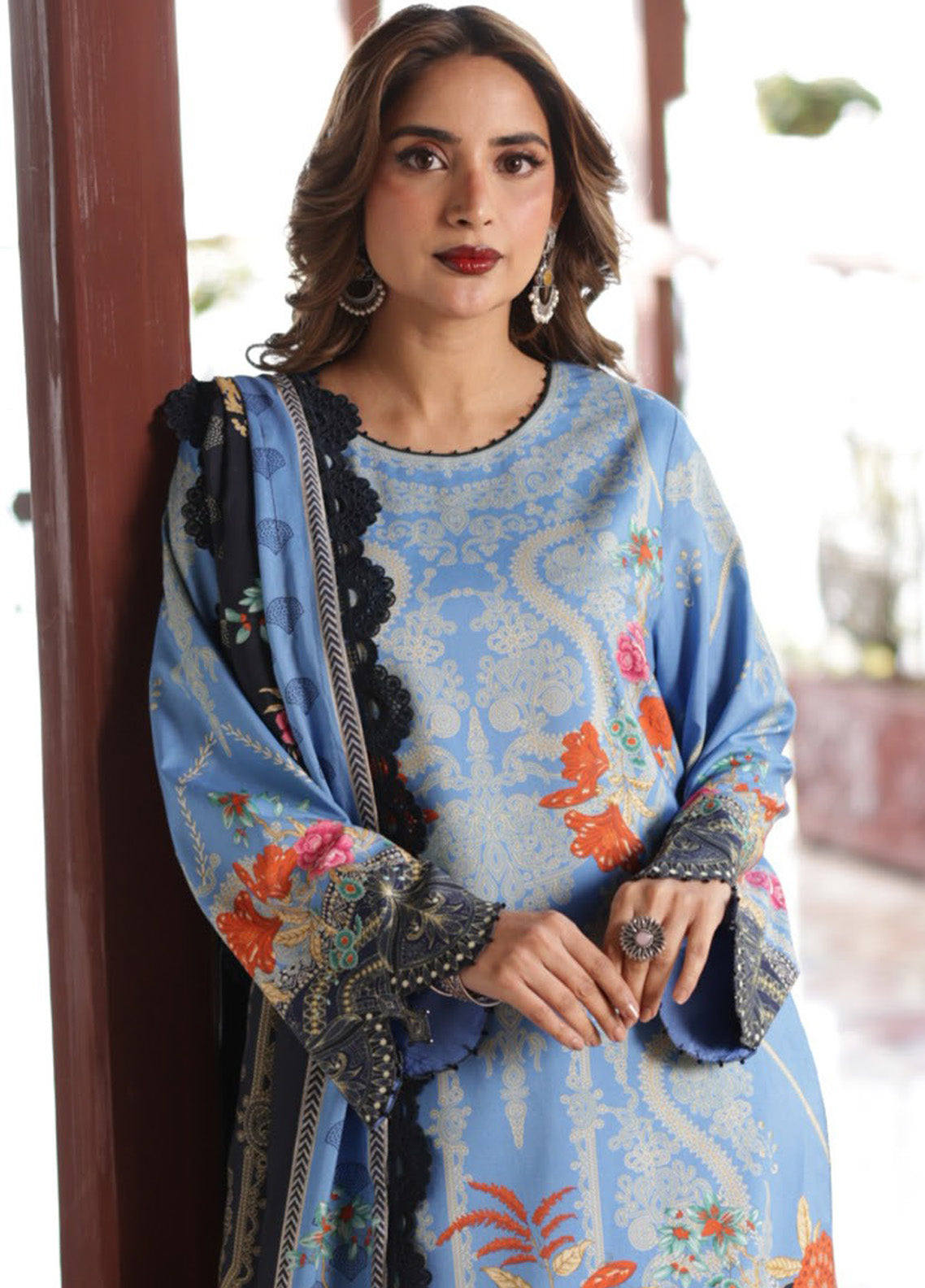 Asim Jofa Embroidered Viscose Winter 3 Piece Unstitched Suit AJ24UW AJUW-25 Asim Jofa Embroidered Viscose Winter 3 Piece Unstitched Suit AJ24UW AJUW-25