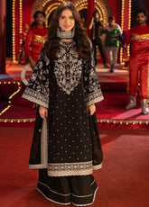 Asim Jofa Luxury Festive Embroidered Boski Silk 3 Piece Unstitched Suit AJ25LFD3 AJLLF-03