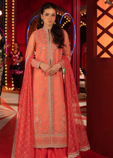 Asim Jofa Luxury Festive Embroidered Net 3 Piece Unstitched Suit AJ25LFD3 AJLLF-13