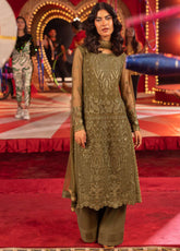 Asim Jofa Luxury Festive Embroidered Net 3 Piece Unstitched Suit AJ25LFD3 AJLLF-14