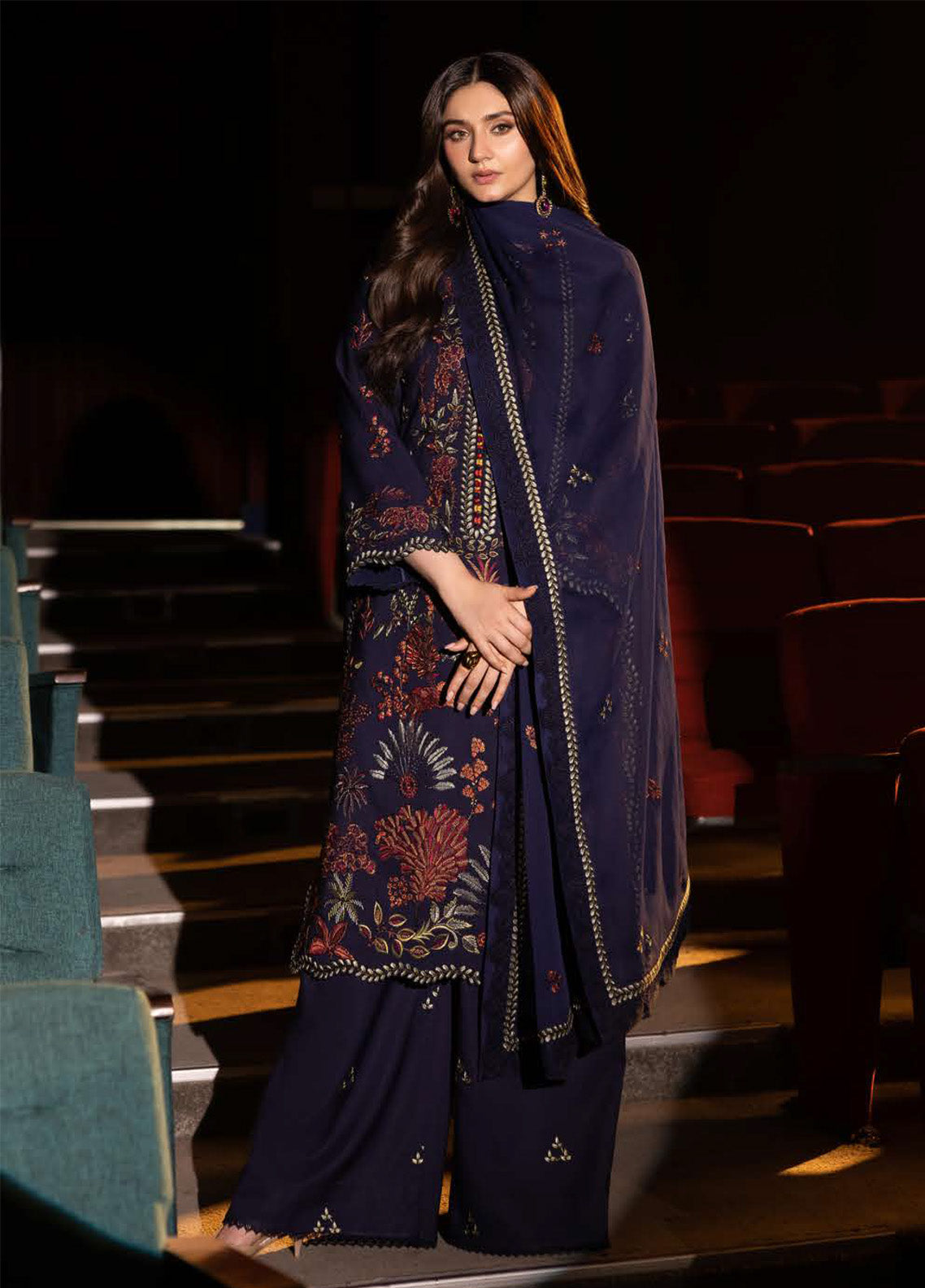 Asim Jofa Luxury Festive Embroidered Silk 3 Piece Unstitched Suit AJ25LFD3 AJLLF-12 Asim Jofa Luxury Festive Embroidered Silk 3 Piece Unstitched Suit AJ25LFD3 AJLLF-12