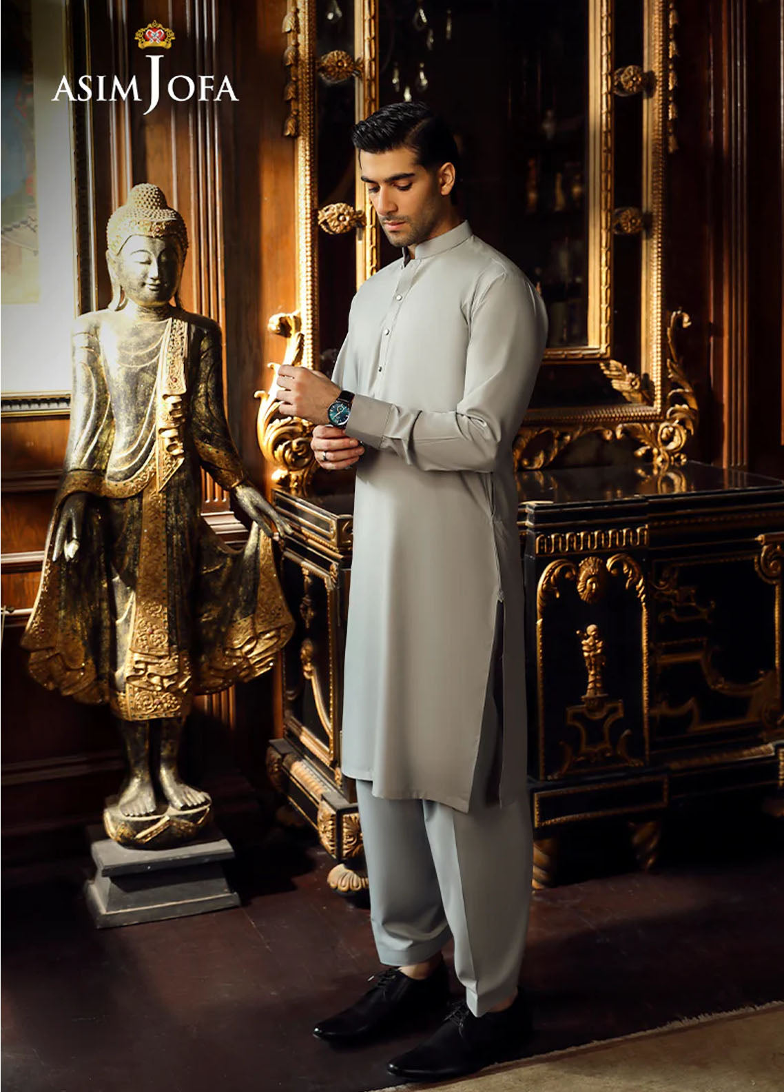 Asim Jofa Men Wash & Wear 2 Piece Stitched Suit AJ24MBP AJMBP-08 Asim Jofa Men Wash & Wear 2 Piece Stitched Suit AJ24MBP AJMBP-08