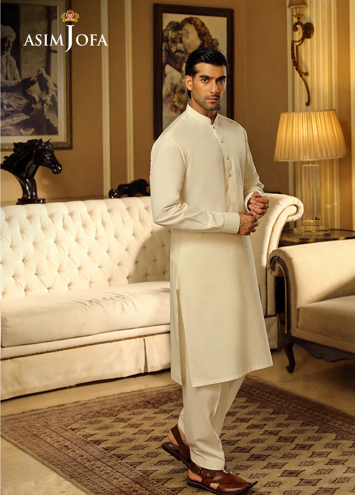 Asim Jofa Men Wash & Wear 2 Piece Stitched Suit AJ24MBP AJMBP-09 Asim Jofa Men Wash & Wear 2 Piece Stitched Suit AJ24MBP AJMBP-09