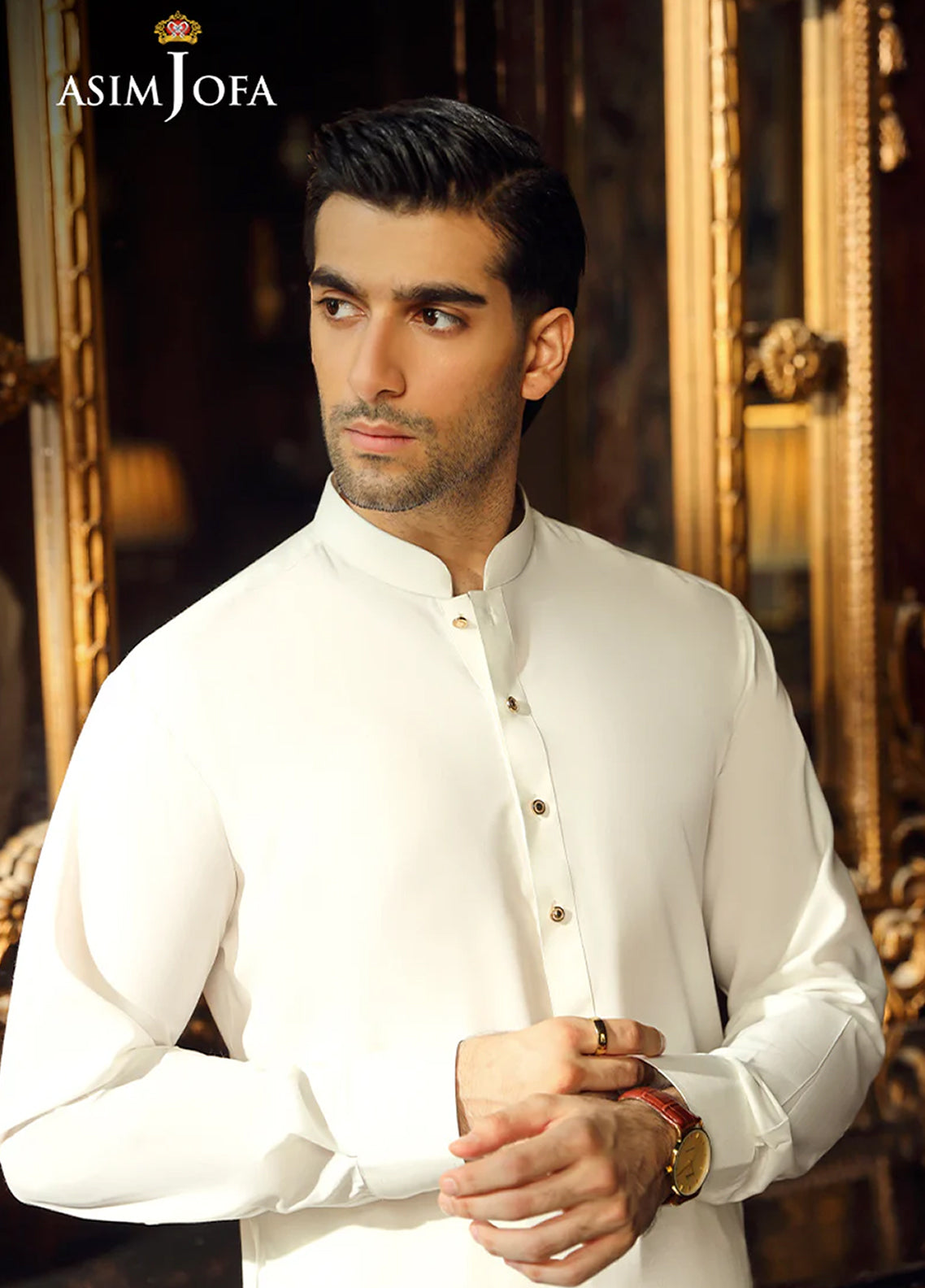 Asim Jofa Men Wash & Wear 2 Piece Unstitched Suit AJ24MB AJMB-01 Asim Jofa Men Wash & Wear 2 Piece Unstitched Suit AJ24MB AJMB-01