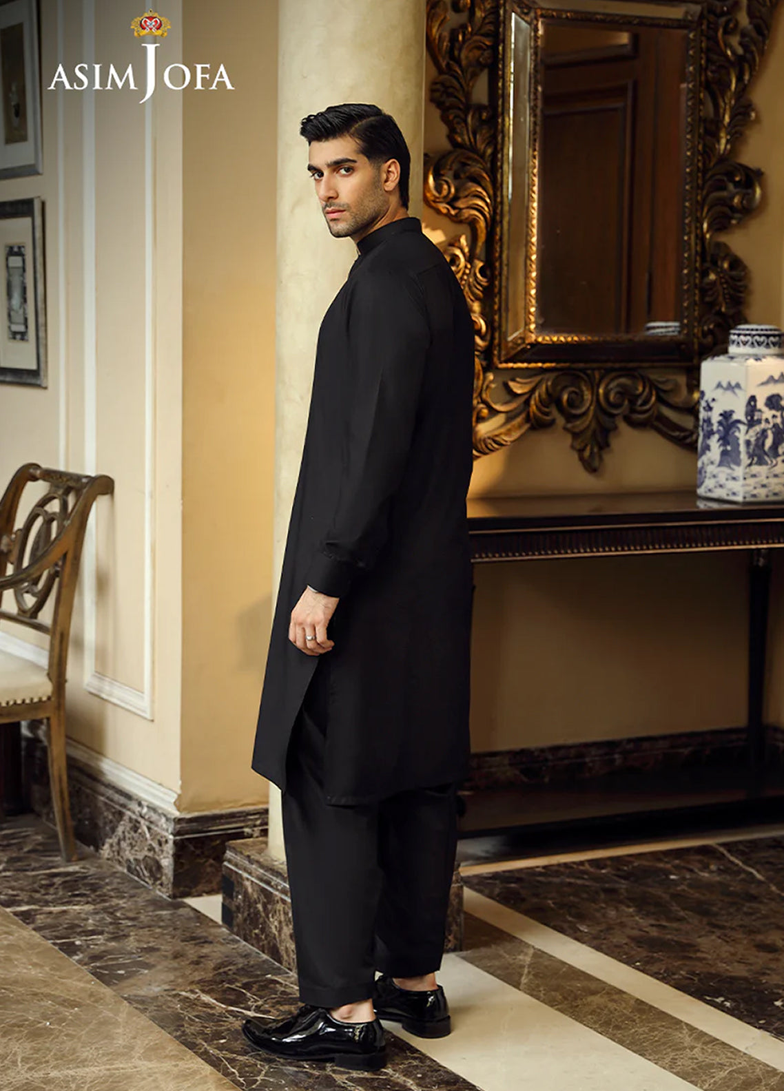 Asim Jofa Men Wash & Wear 2 Piece Unstitched Suit AJ24MB AJMB-02 Asim Jofa Men Wash & Wear 2 Piece Unstitched Suit AJ24MB AJMB-02
