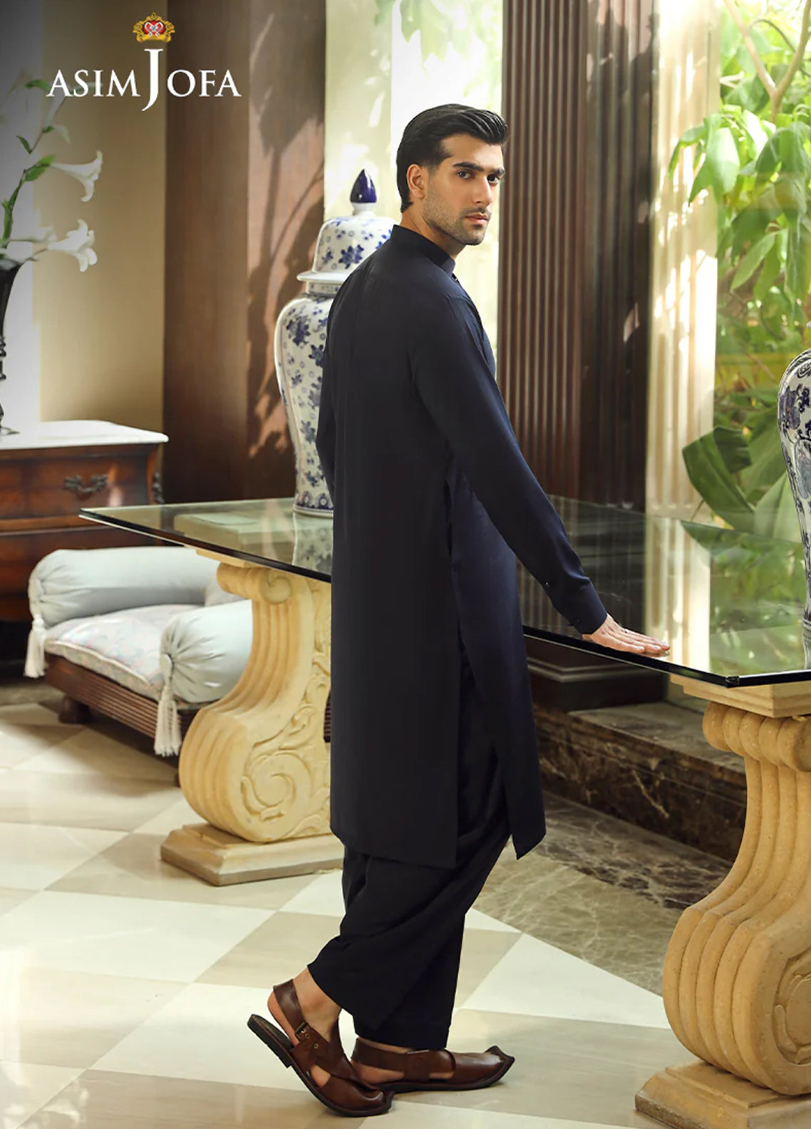 Asim Jofa Men Wash & Wear 2 Piece Unstitched Suit AJ24MB AJMB-03 Asim Jofa Men Wash & Wear 2 Piece Unstitched Suit AJ24MB AJMB-03