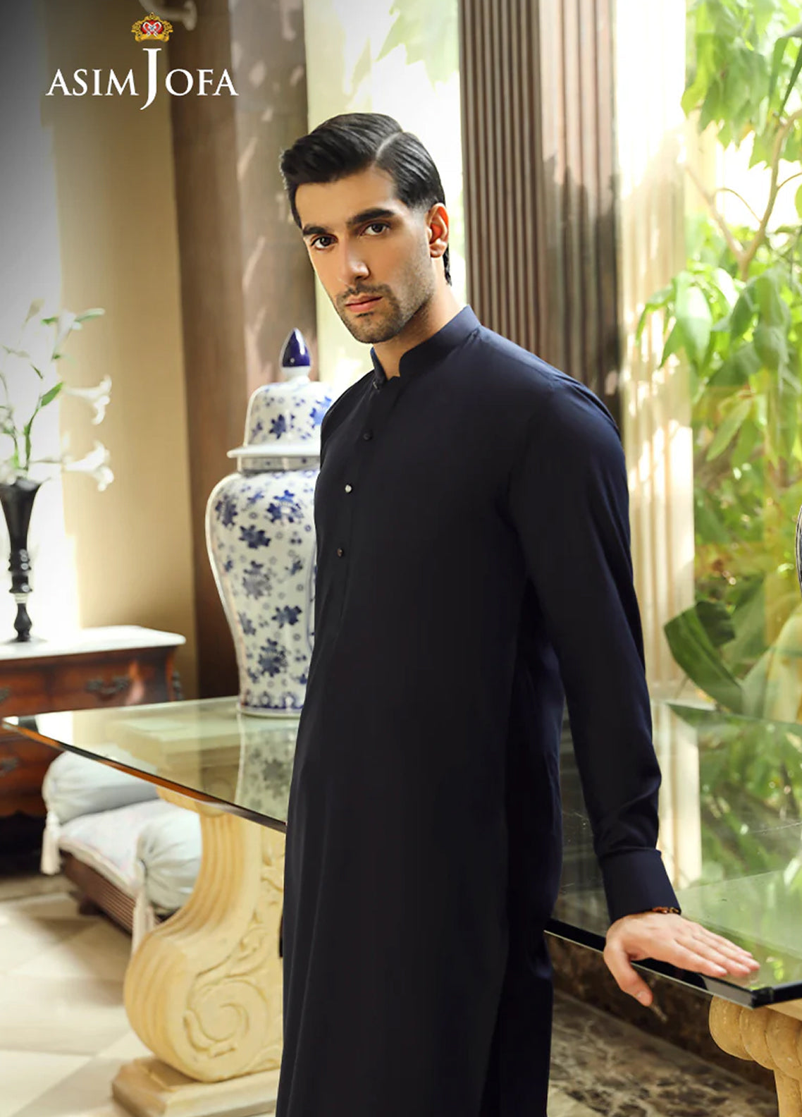 Asim Jofa Men Wash & Wear 2 Piece Unstitched Suit AJ24MB AJMB-03 Asim Jofa Men Wash & Wear 2 Piece Unstitched Suit AJ24MB AJMB-03