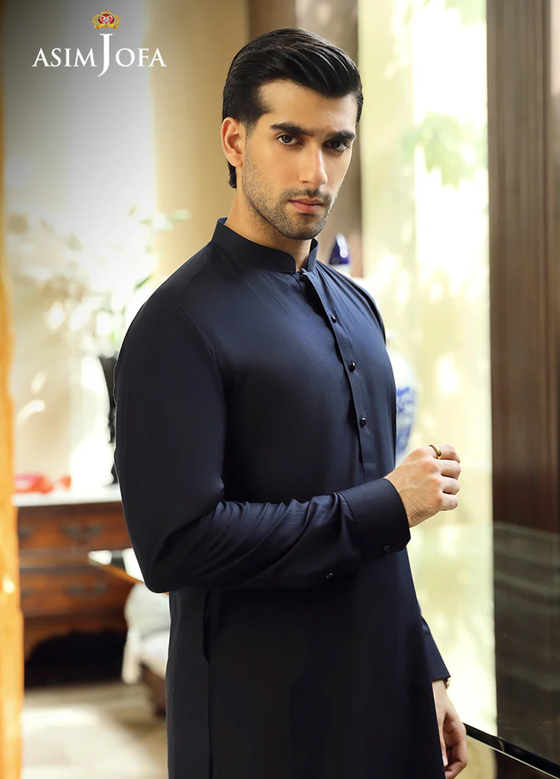 Asim Jofa Men Wash & Wear 2 Piece Unstitched Suit AJ24MB AJMB-03 Asim Jofa Men Wash & Wear 2 Piece Unstitched Suit AJ24MB AJMB-03